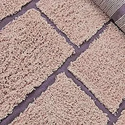 Tapis à poils longs - Lindley Natural Cotton Shaggy (roza/vijolična)