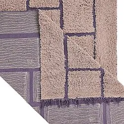 Tapis à poils longs - Lindley Natural Cotton Shaggy (roza/vijolična)