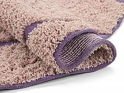 Runde Teppiche - Lindley Natural Cotton Shaggy (rosa/lila)
