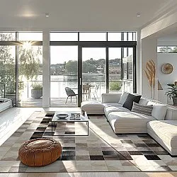 Wilton-Teppich - Livada (weiß/bunt)