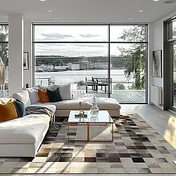 Wilton-Teppich - Livada (weiß/bunt)