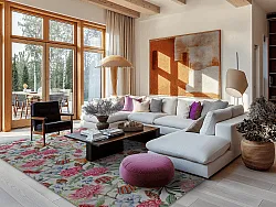 Tapis Wilton - Lois (rose/multicolore)