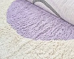 Runde Teppiche - Londa Natural Cotton Shaggy (multi)