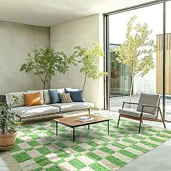 Hochflorteppiche - Maranello Natural Cotton Shaggy (grün)