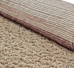 Tapis rond - Mareto Natural Cotton Shaggy (marron)