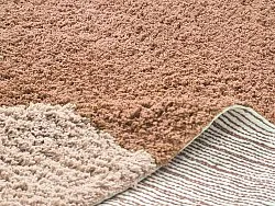 Hochflorteppiche - Mareto Natural Cotton Shaggy (braun)