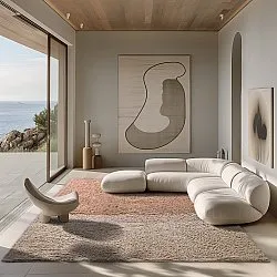 Hochflorteppiche - Mareto Natural Cotton Shaggy (braun)