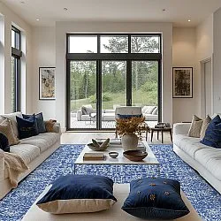 Wilton-Teppich - Menfi (blau)