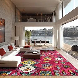 Wilton-Teppich - Misare (rosa/bunt)