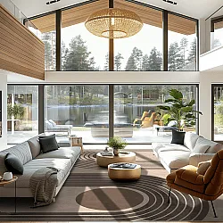 Wilton-Teppich - Moudania (braun/schwarz)