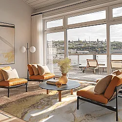 Wilton-Teppich - Padova (braun/weiß/gold)