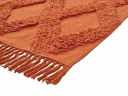 Tapis à poils longs - Pamplona Natural Cotton Shaggy (terre cuite)