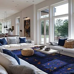 Tapis Wilton - Peralta (bleu)