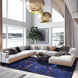 Tapis Wilton - Peralta (bleu)