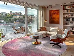 Tapis rond - Perugia (rose)