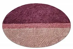 Runde Teppiche - Pione Natural Cotton Shaggy (rosa)