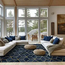 Wilton-Teppich - Remy (dunkelblau)