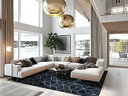 Wilton-Teppich - Remy (dunkelblau)