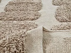 Hochflorteppiche - Salem Natural Cotton Shaggy (taupe)