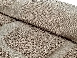Hochflorteppiche - Salem Natural Cotton Shaggy (taupe)