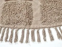 Runde Teppiche - Salem Natural Cotton Shaggy (taupe)