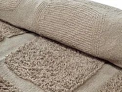 Runde Teppiche - Salem Natural Cotton Shaggy (taupe)