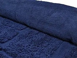 Tapis à poils longs - Salem Natural Cotton Shaggy (bleu foncé)