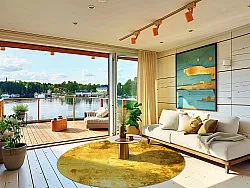 Rund Teppich - Salitto (gold)