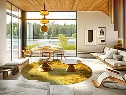 Rund Teppich - Salitto (gold)