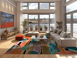 Wilton-Teppich - Salome (orange/multi)