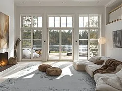 Wilton-Teppich - Santi (weiß/grau)