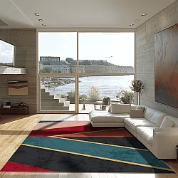 Wilton-Teppich - Sanya (rot/multi)