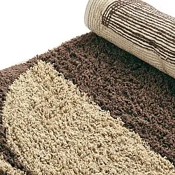 Hochflorteppiche - Siberia Natural Cotton Shaggy (beige/braun)