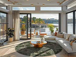 Tapis rond - Taknis (vert)