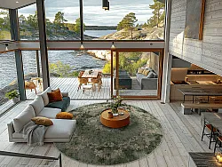 Tapis rond - Taknis (vert)