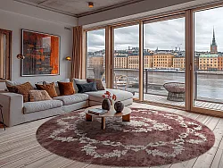 Rund Teppich - Taknis (rot)