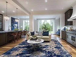 Wilton-Teppich - Temima (blau)