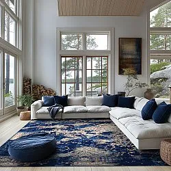 Wilton-Teppich - Temima (blau)