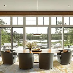 Rund Teppich - Travale (gelb)