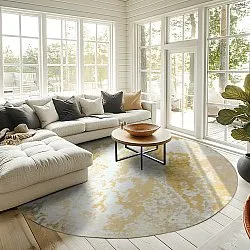 Rund Teppich - Travale (gelb)