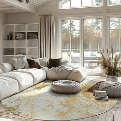 Rund Teppich - Travale (gelb)