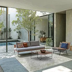 Wilton-Teppich - Tulum (hellgrün/weiß)