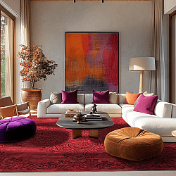 Tapis Wilton - Valenza (rouge)