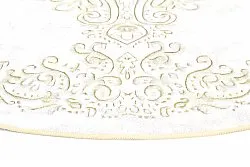 Rund Teppich - Valenza (weiß/beige)