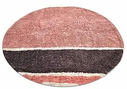 Runde Teppiche - Vinci Natural Cotton Shaggy (rosa)