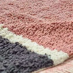 Hochflorteppiche - Vinci Natural Cotton Shaggy (rosa)