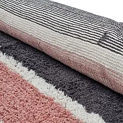 Hochflorteppiche - Vinci Natural Cotton Shaggy (rosa)