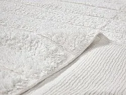 Tapis à poils longs - Willow Natural Cotton Shaggy (blanc cassé)