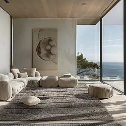 Hochflorteppiche - Willow Natural Cotton Shaggy (taupe)