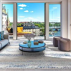 Wilton-Teppich - Yafran (blau)